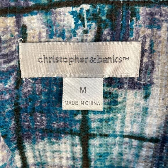 Christopher & Banks Snap Down Top Size M EUC - Picture 7 of 8